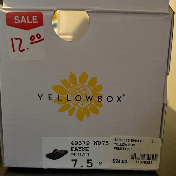 Yellow Box Multicolor Flip Flops - Picture 2 of 6